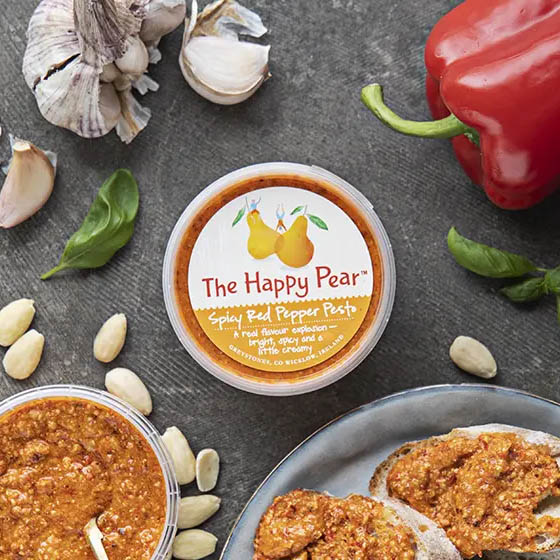 The happy pear spicy red pesto