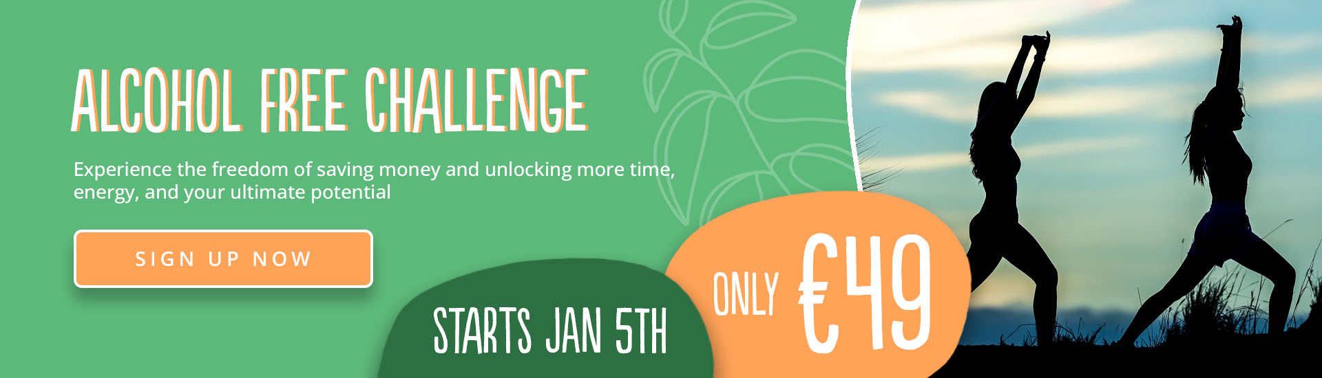 join the alcohol free challenge, only €49, starting january 5th 2026 - click to learn more