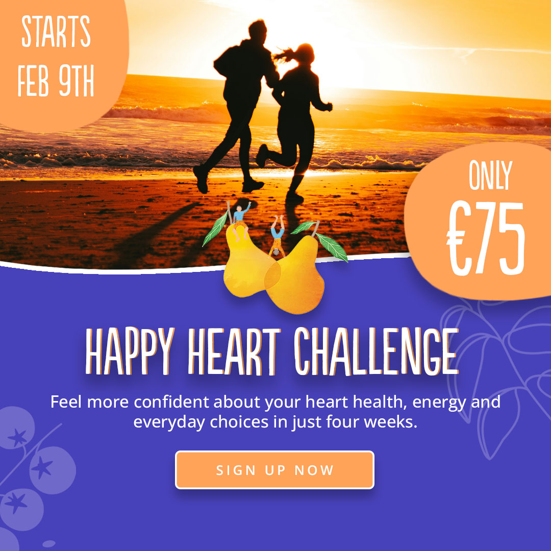 join the happy heart challenge, only €75, starting february 9th 2026-  click to learn more