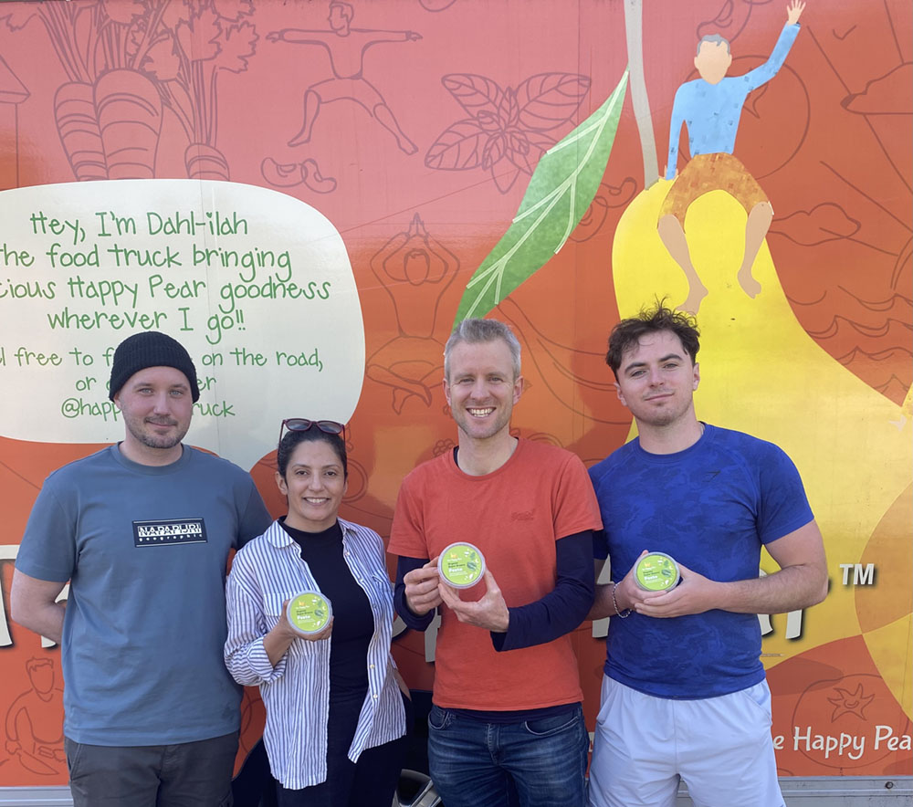 image of some of the happy pear staff at pearville