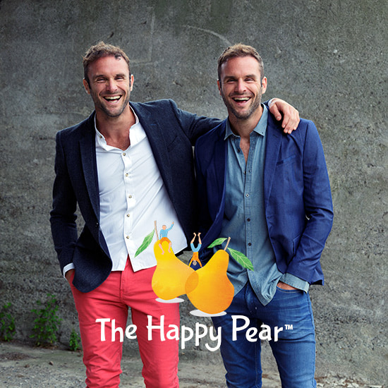 The happy pear podcast logo