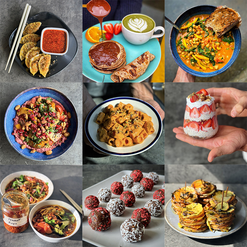 Image of an assortment of recipe club recipes