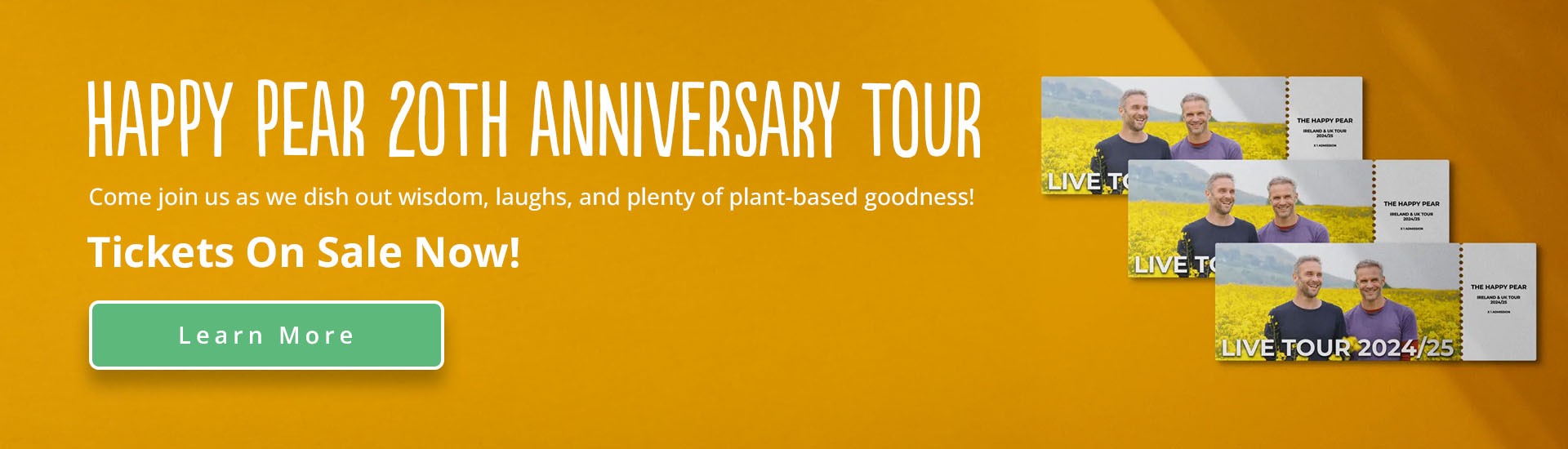 get tickets for the happy pear 20th anniversary live tour