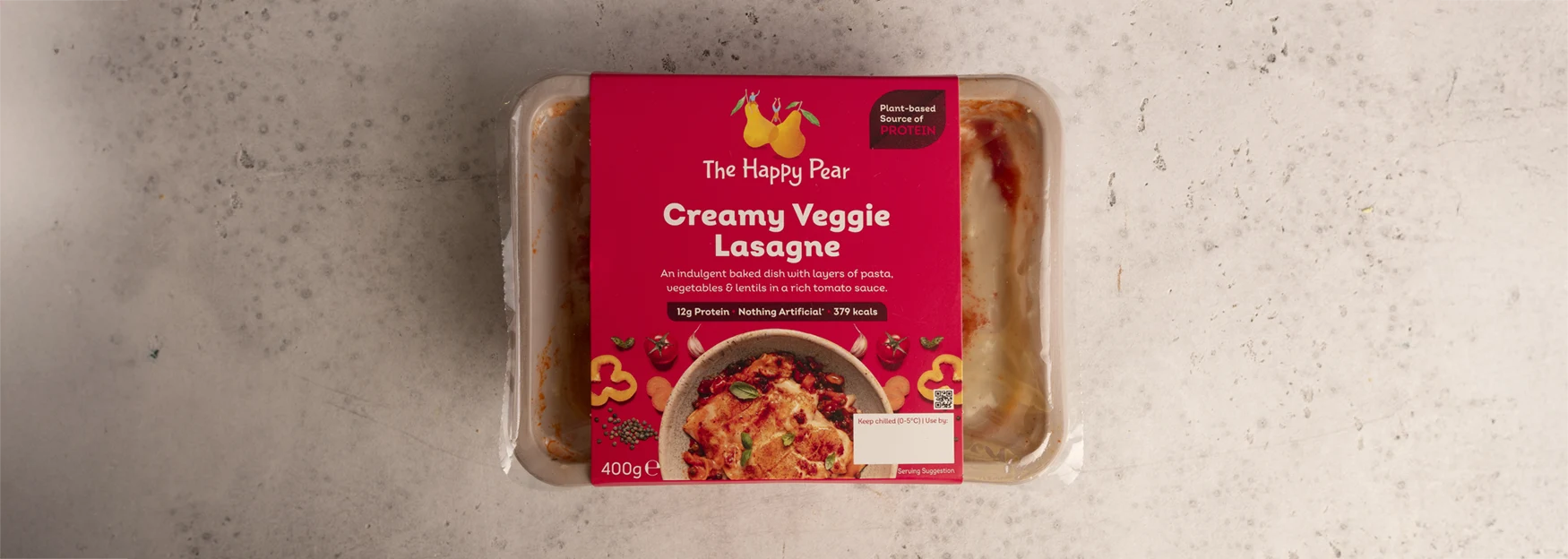 an image of the happy pear creamy veggie lasagne