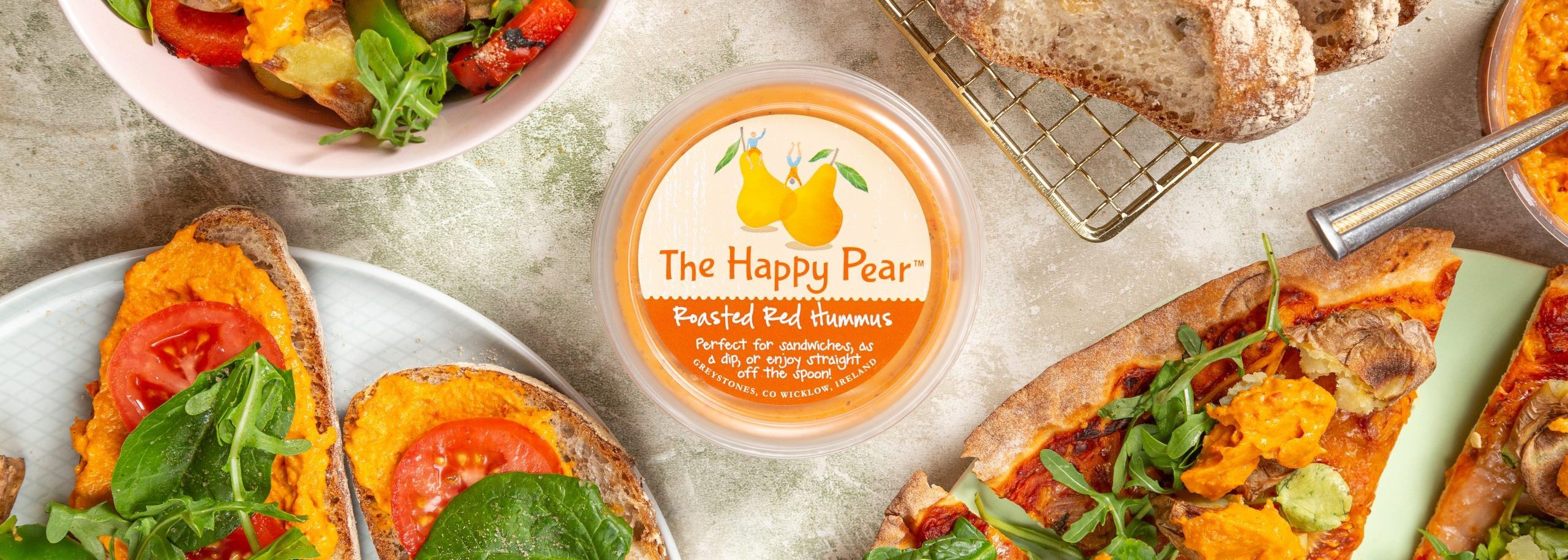 Roasted red pepper hummus the happy pear plant based cooking