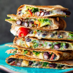 An image of Black bean Quesadilla