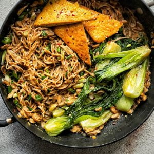 An image of Creamy umami noodles & tofu