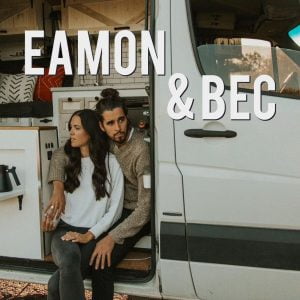 An image of Eamon & Bec on Van Life and YouTube