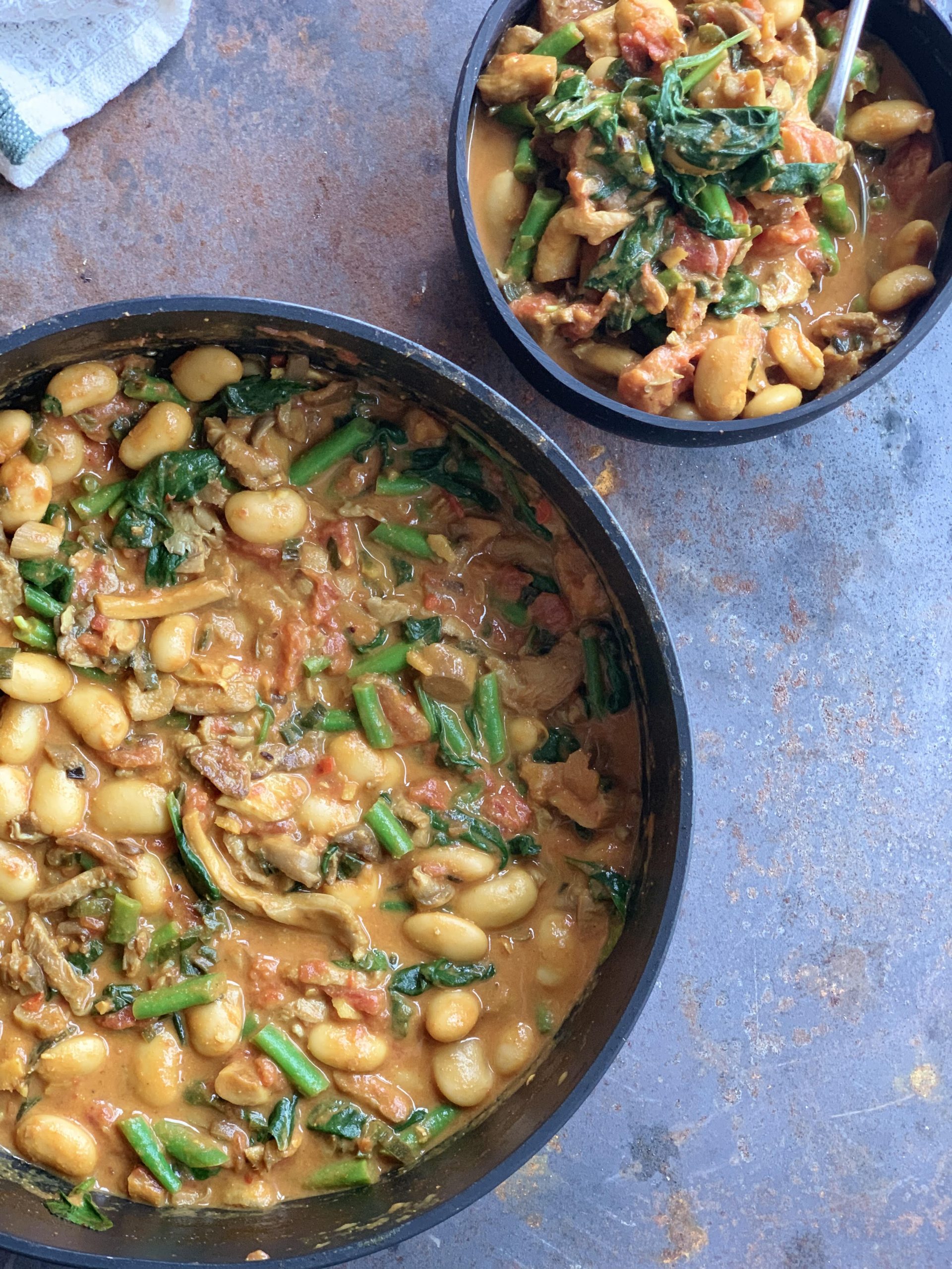 Low fodmap curry – Spinach and Butterbean Curry