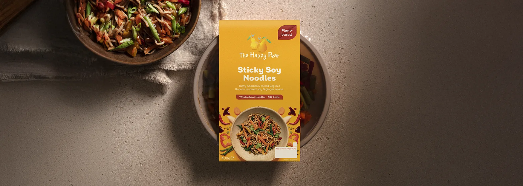 an image of the happy pear Sticky Soy Noodles