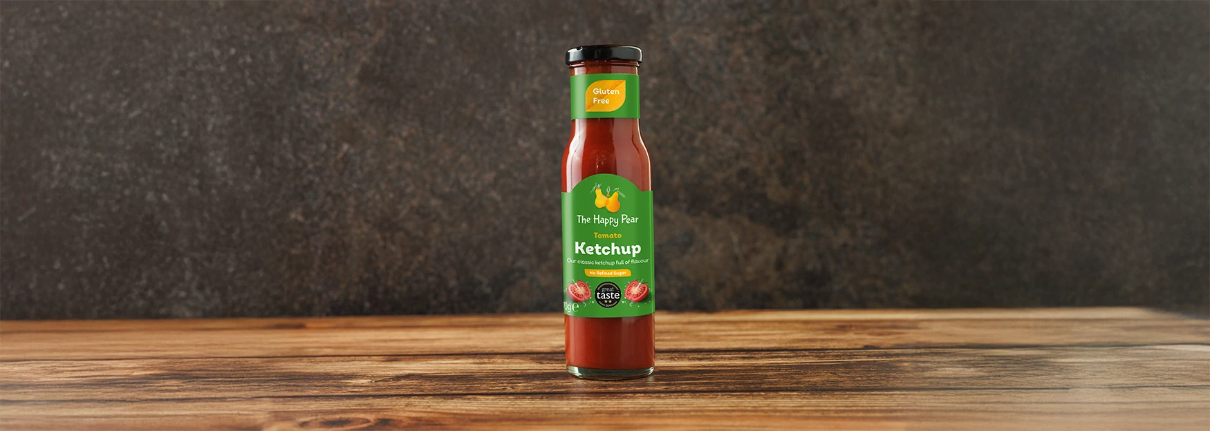 An image of the happy pear tomato ketchup