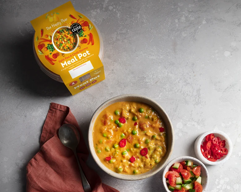 Split Pea & Chilli Korma Meal Pot - The Happy Pear
