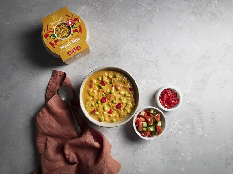 Split Pea & Chilli Korma Meal Pot - The Happy Pear