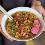 An image of Crispy Tofu and Mushroom Ramen