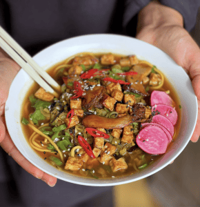 An image of Crispy Tofu and Mushroom Ramen