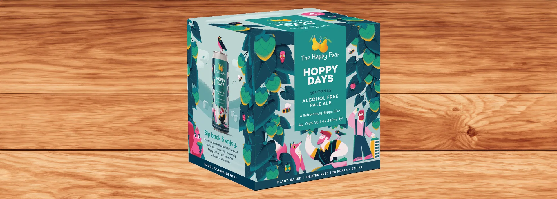 happy pear hoppy days alcohol free beer