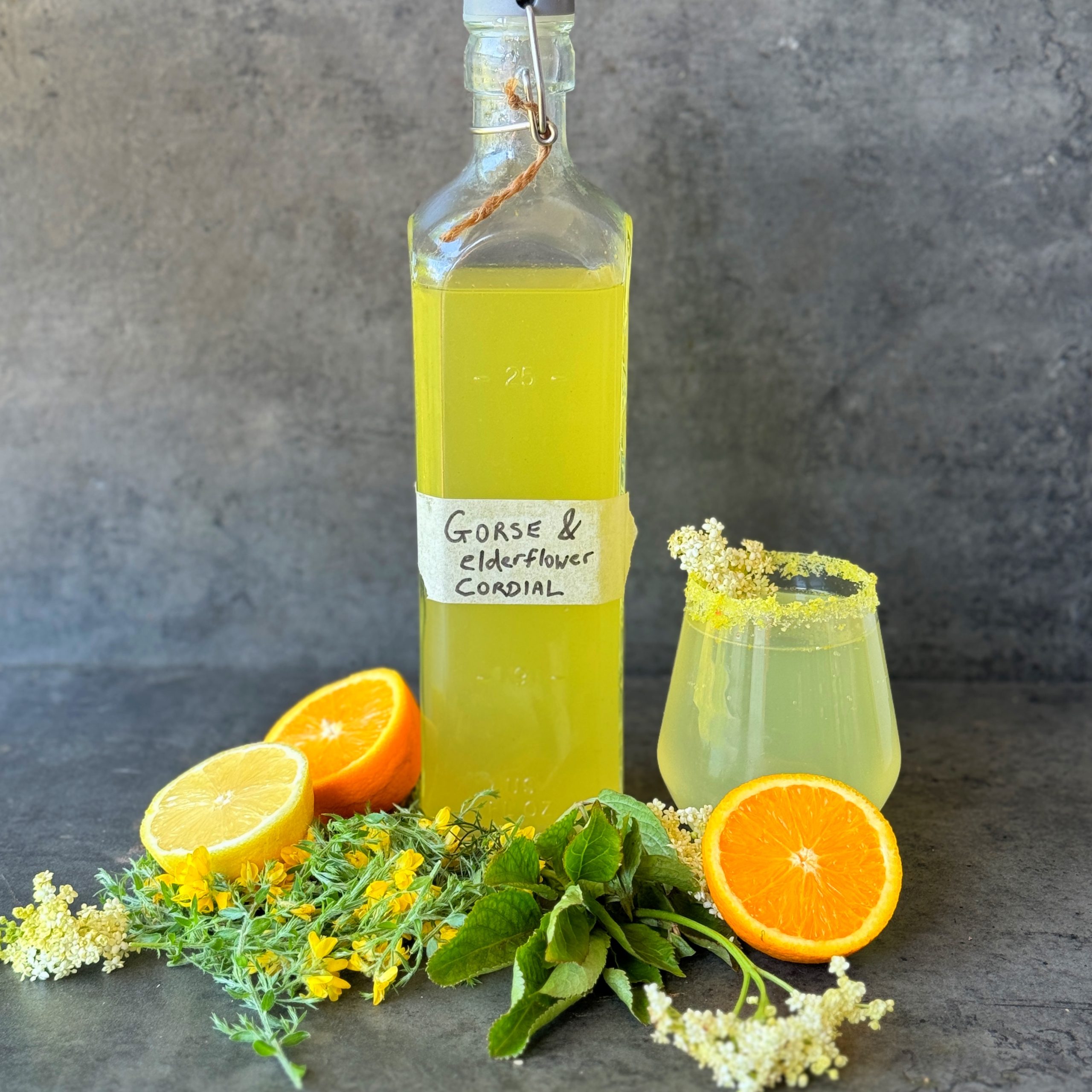 An image of Gorse and elderflower cordial