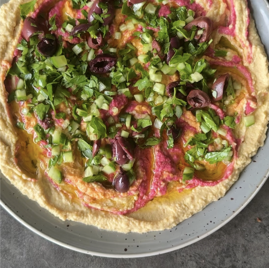 An image of Sunrise Hummus 3 Ways