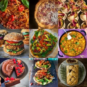 An image of grid of recipe images