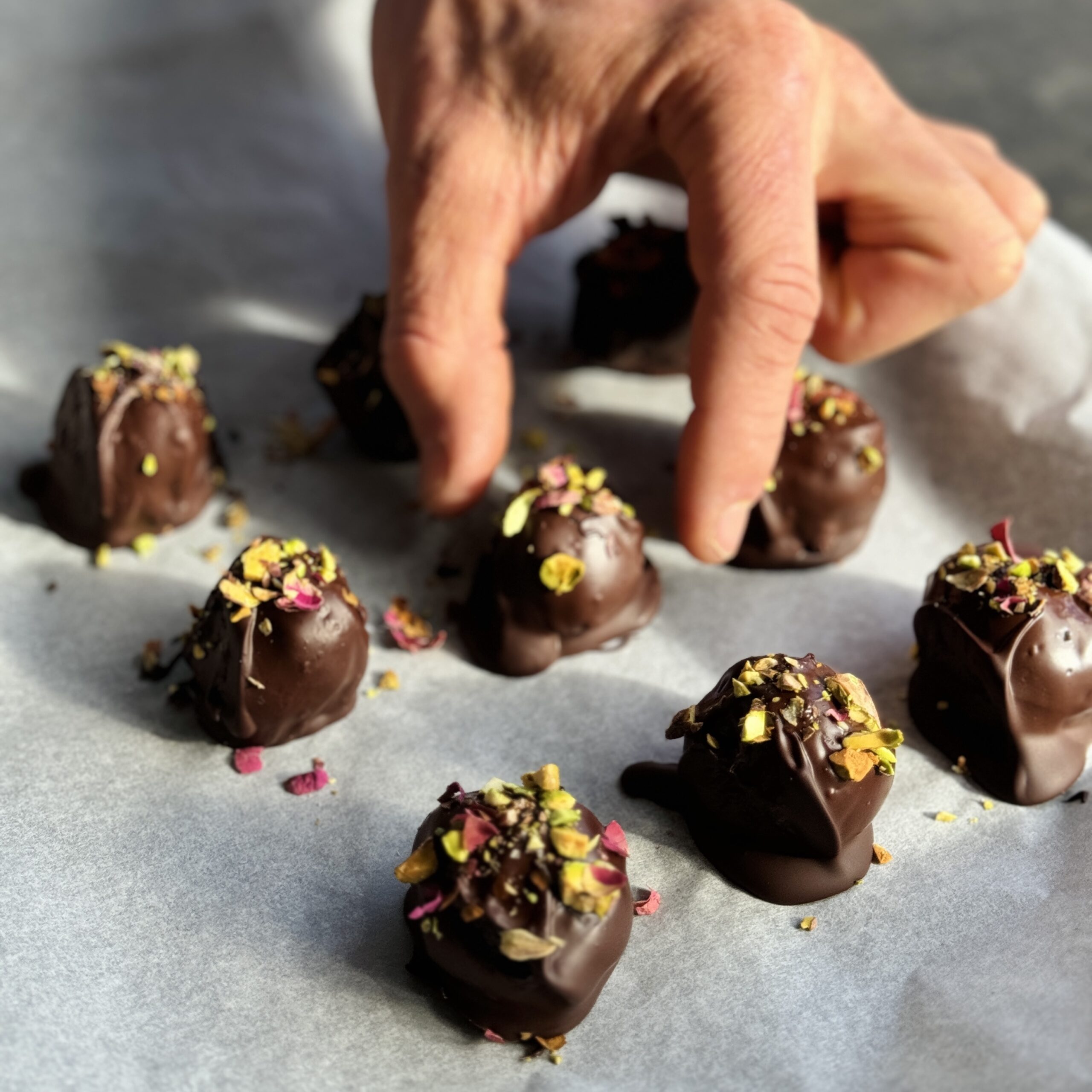 a photo of Pistachio Truffle Energy Balls