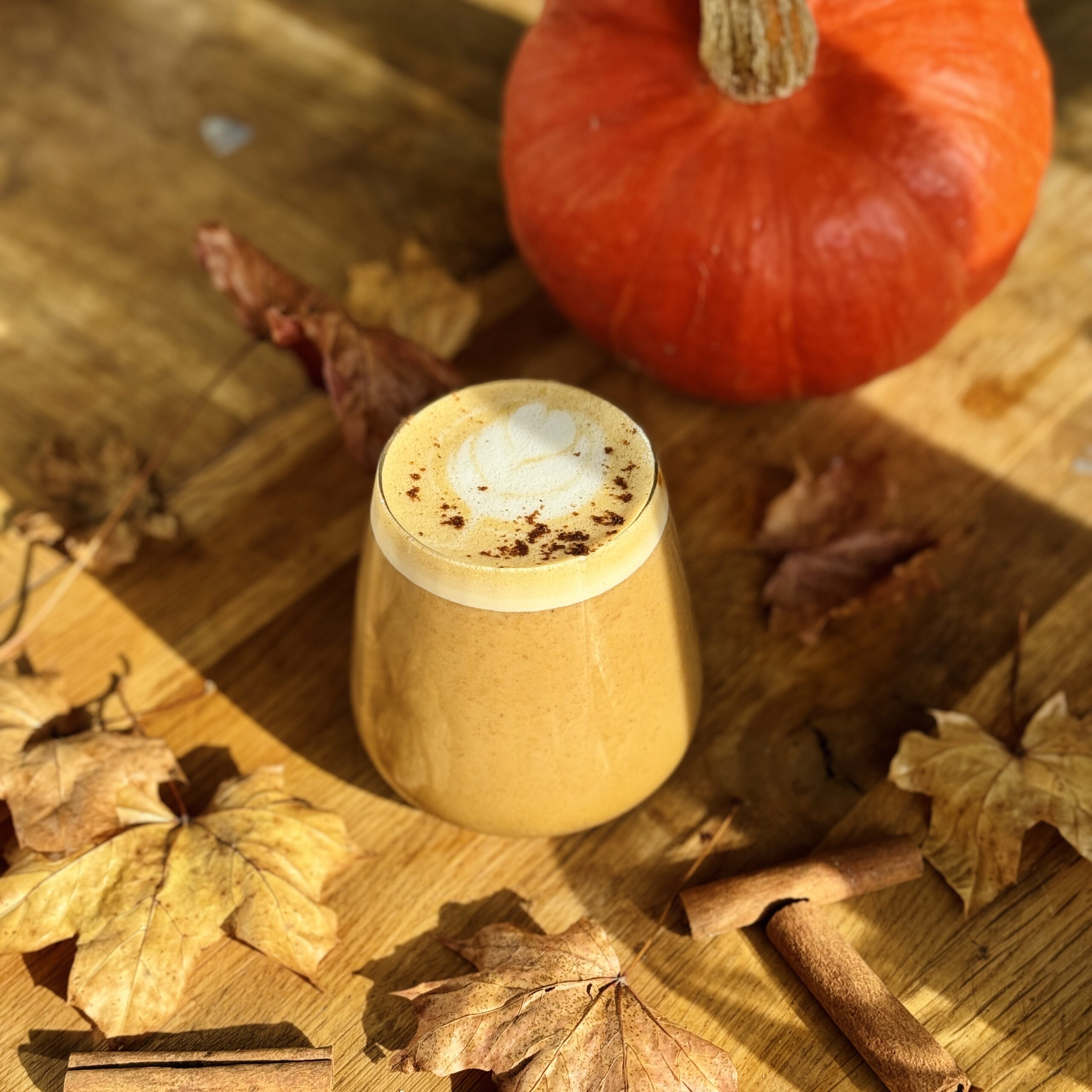 Pumpkin Latte with Maple and Pecan