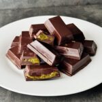 a photo of a plate of Chocolate Pistachio Bites