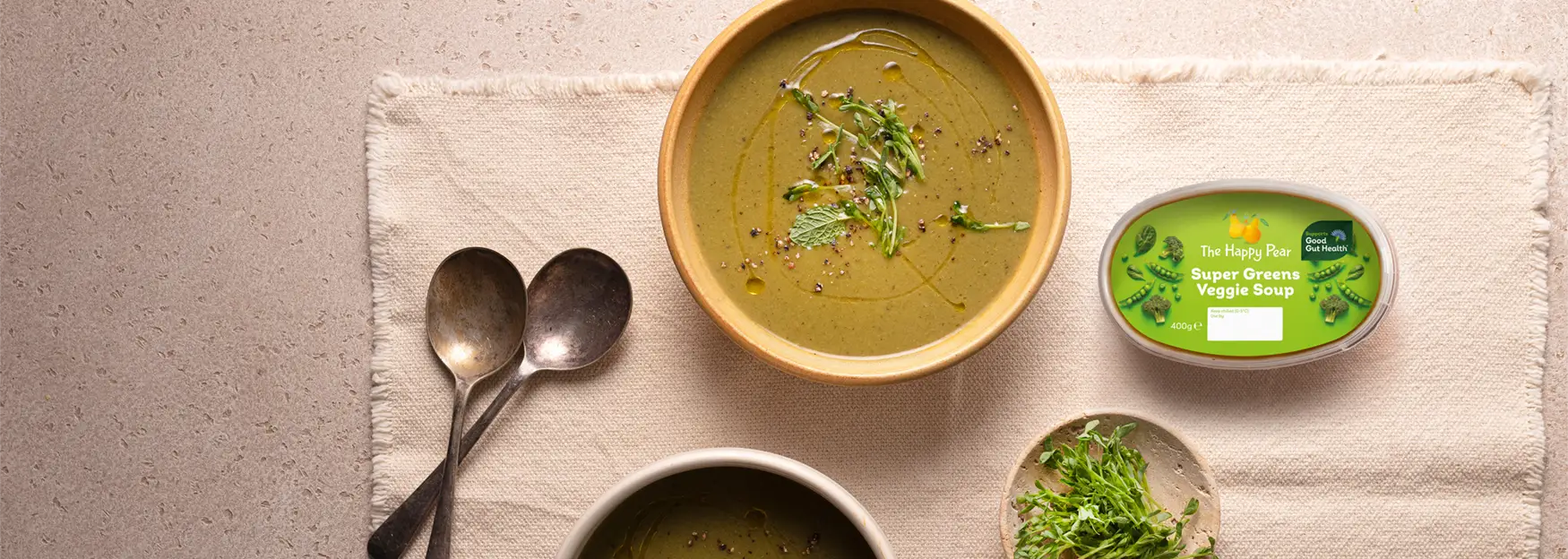 image of the happy pear Super Greens Veggie Soup