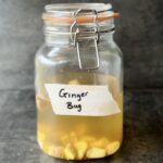 a photo of a jar of Ginger bug