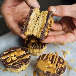 a photo of Peanut Butter Chocolate Oat Cups