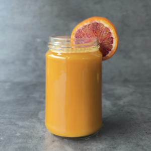 a photo of a glass of Golden Immunity Juice