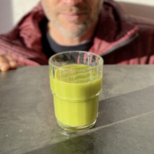 a photo of a glass of Gut Love Juice