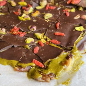 a photo of Pistachio Date Bark