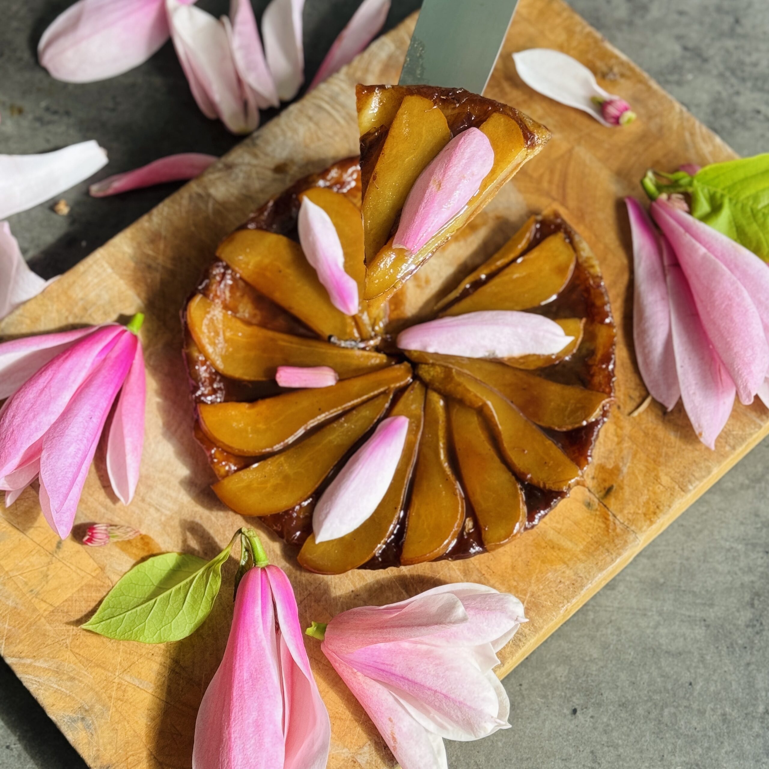 a photo of Magnolia & Pear Tart Tatin