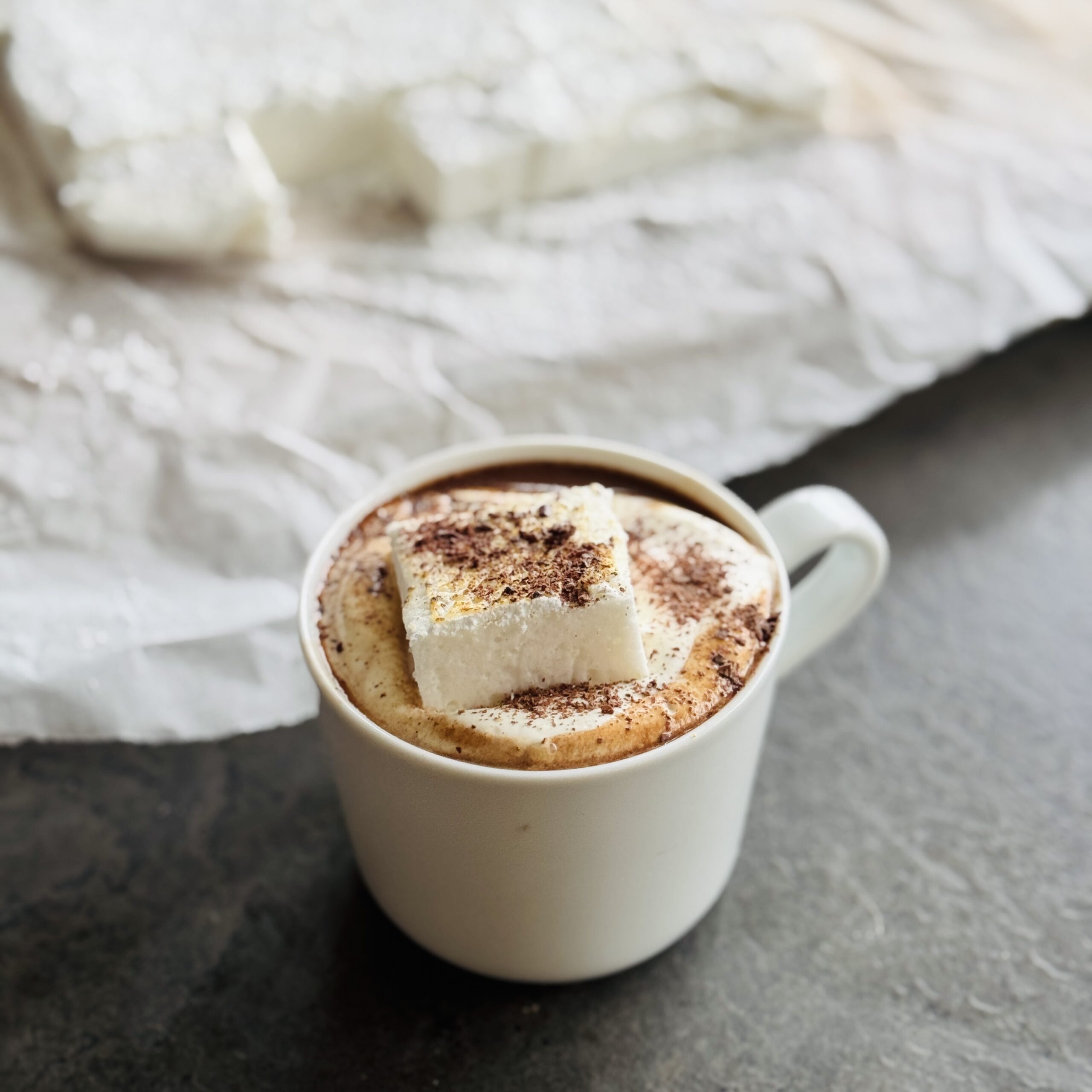hot chocolate with Vegan Marshmallow