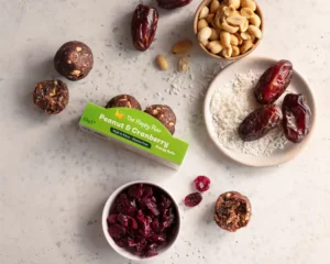image of The Happy Pear Peanut & Cranberry Energy Balls 50g