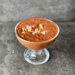 a photo of a cup of Easy Vegan Chocolate Mousse