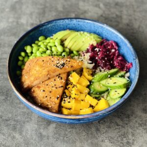 a photo of a High Protein Poke Bowl