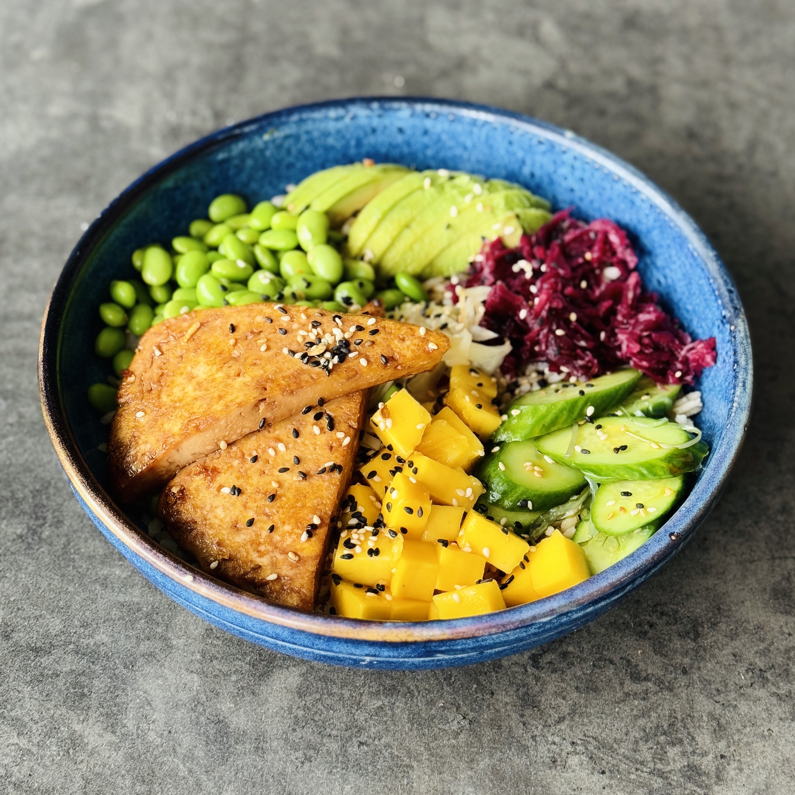 a photo of a High Protein Poke Bowl