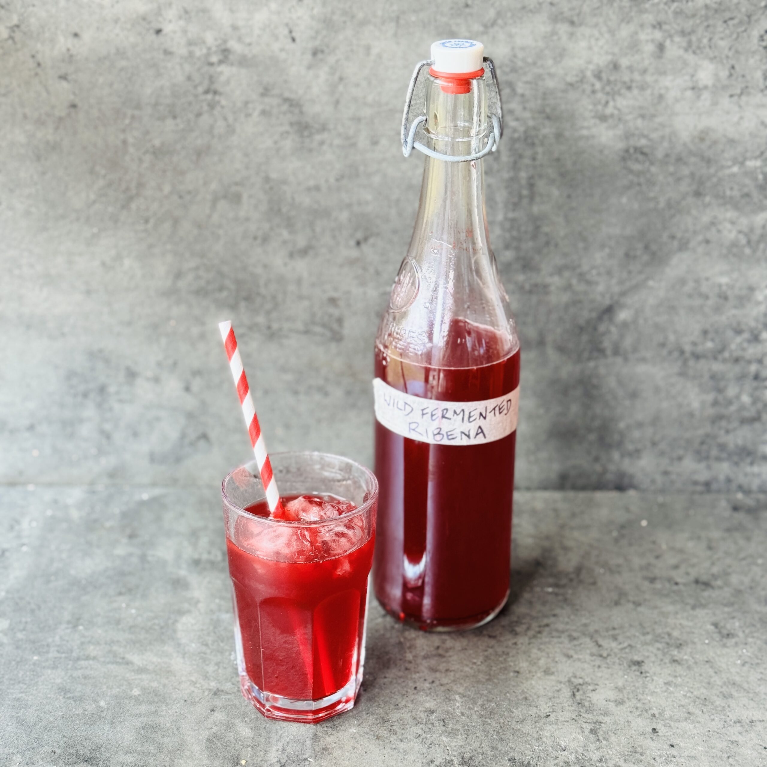 a photo of a bottle of Wild Fermented Ribena