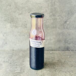 a photo of a bottle of Elderberry Immunity Syrup