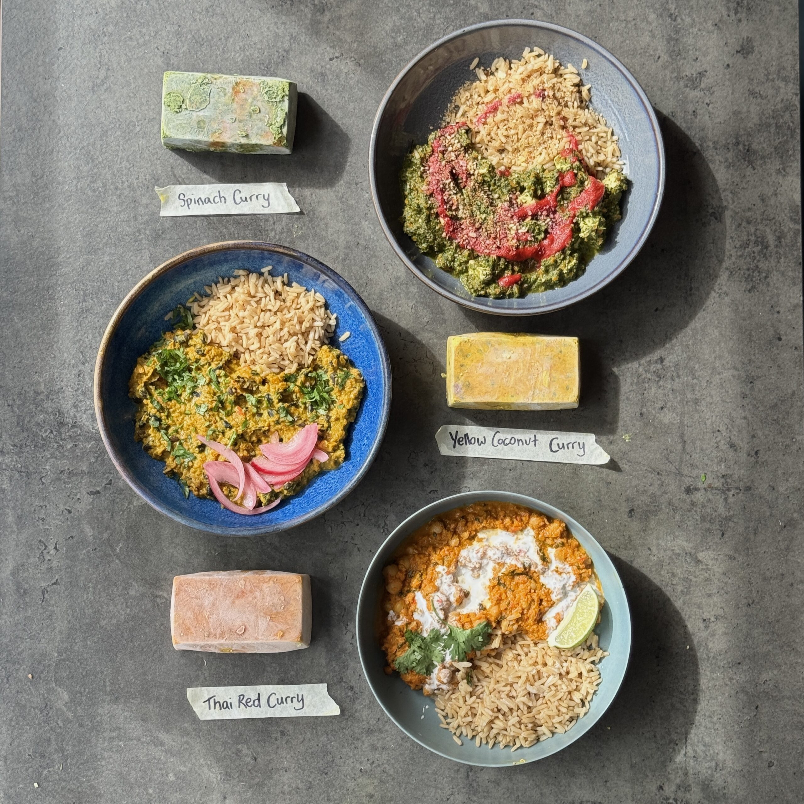 a photo of Meal Prep Made Easy: 3 Curries, 12 Dinners