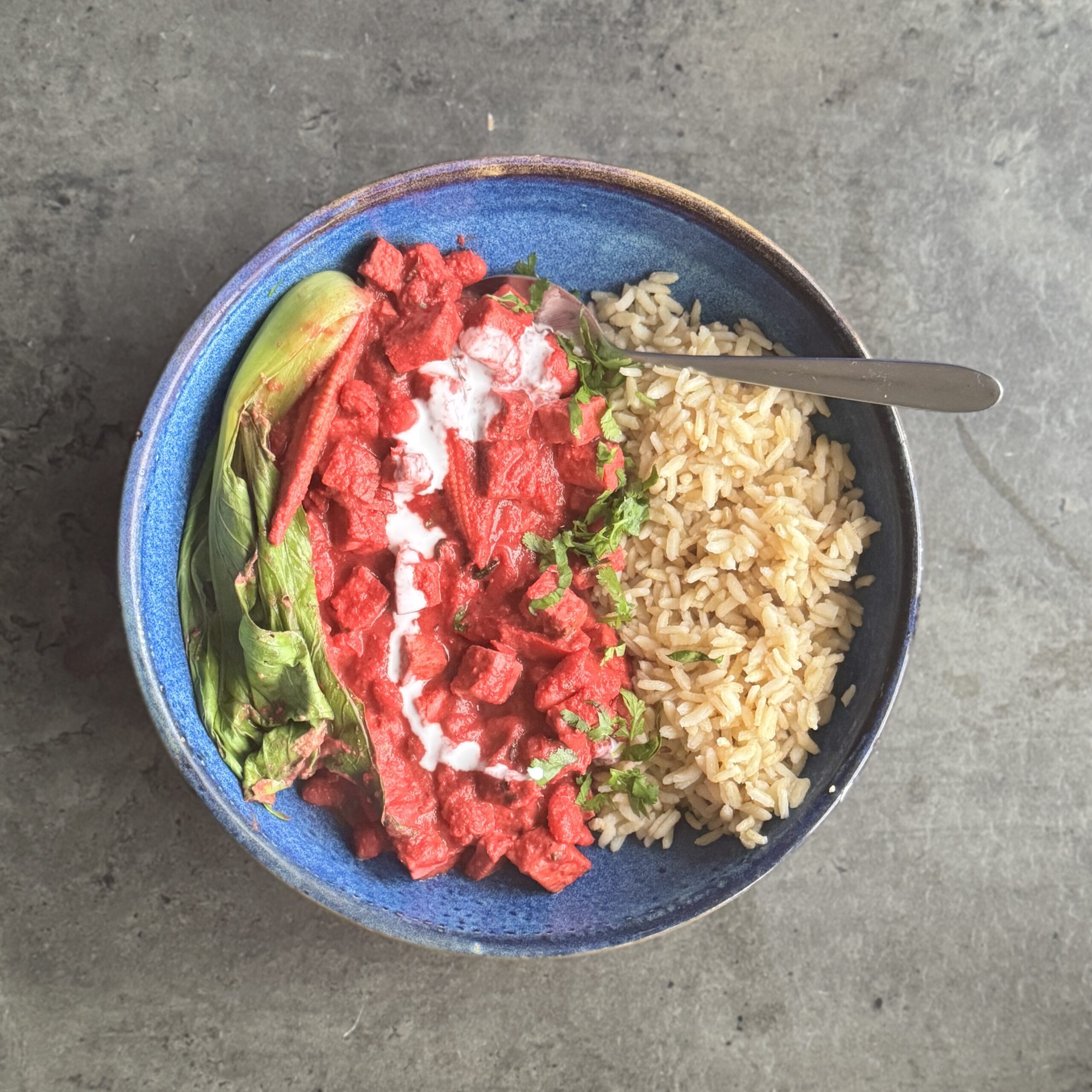 a photo of Vibrant Pink Coconut Curry (Ready in 20 Minutes)