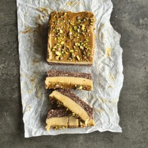 a photo of Healthier Pistachio No-Bake Cheesecake