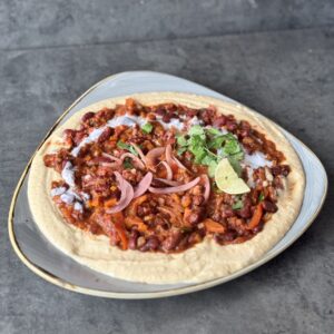 a photo of Smoky Chocolate Chilli Hummus Bowl