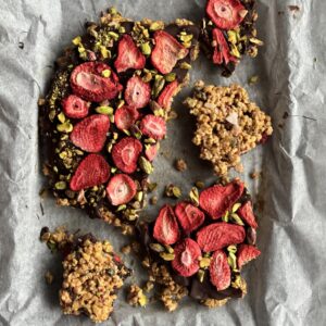a photo of Granola Bark with Berries
