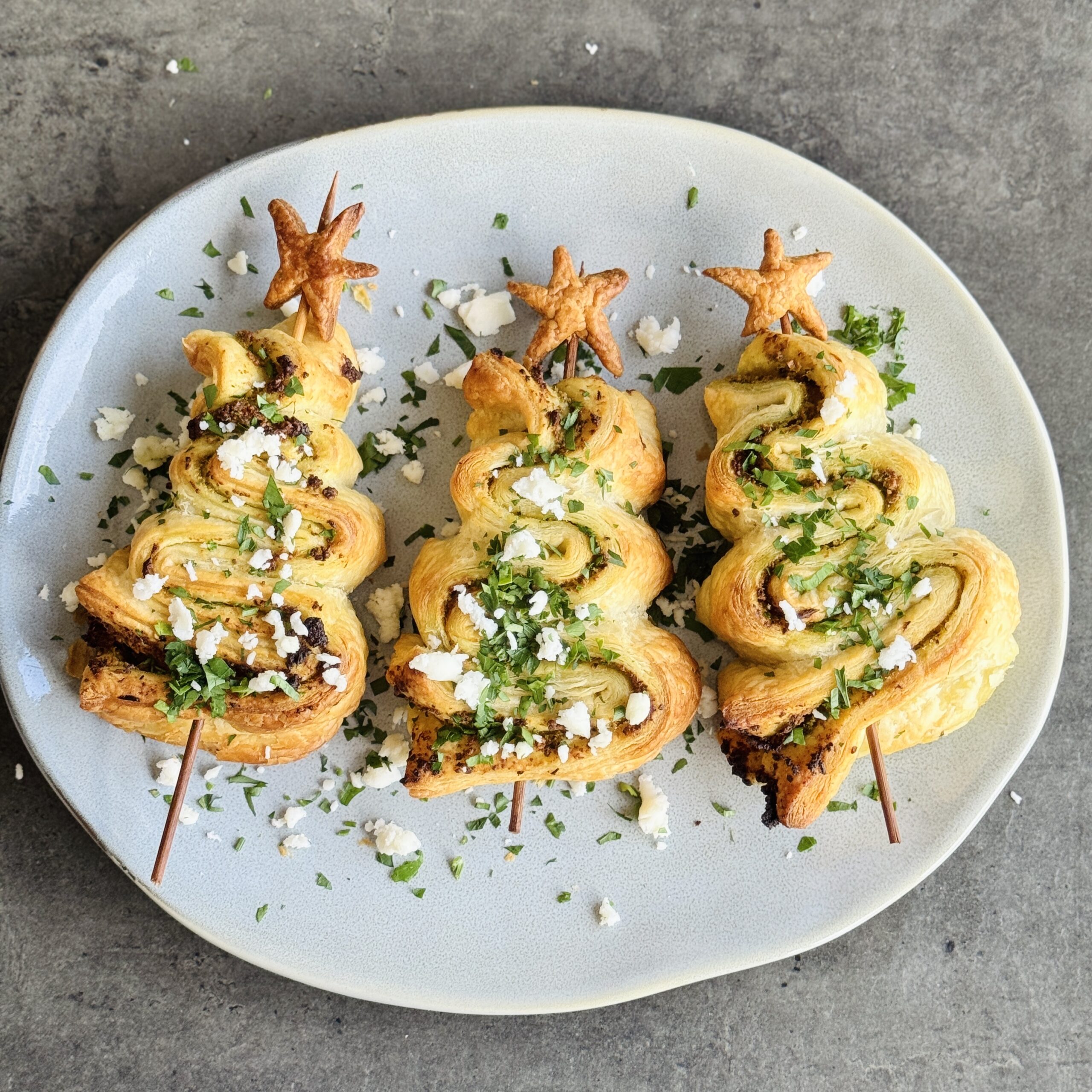 a photo of Pesto Christmas Trees