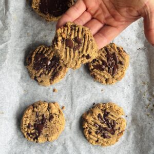 a photo of High Protein Peanut Butter Cookies