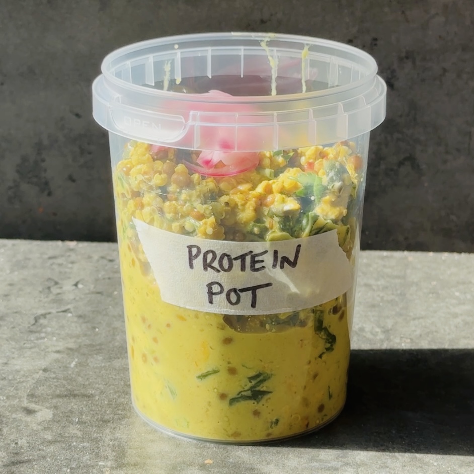a photo of Baked Lentil Protein Pot