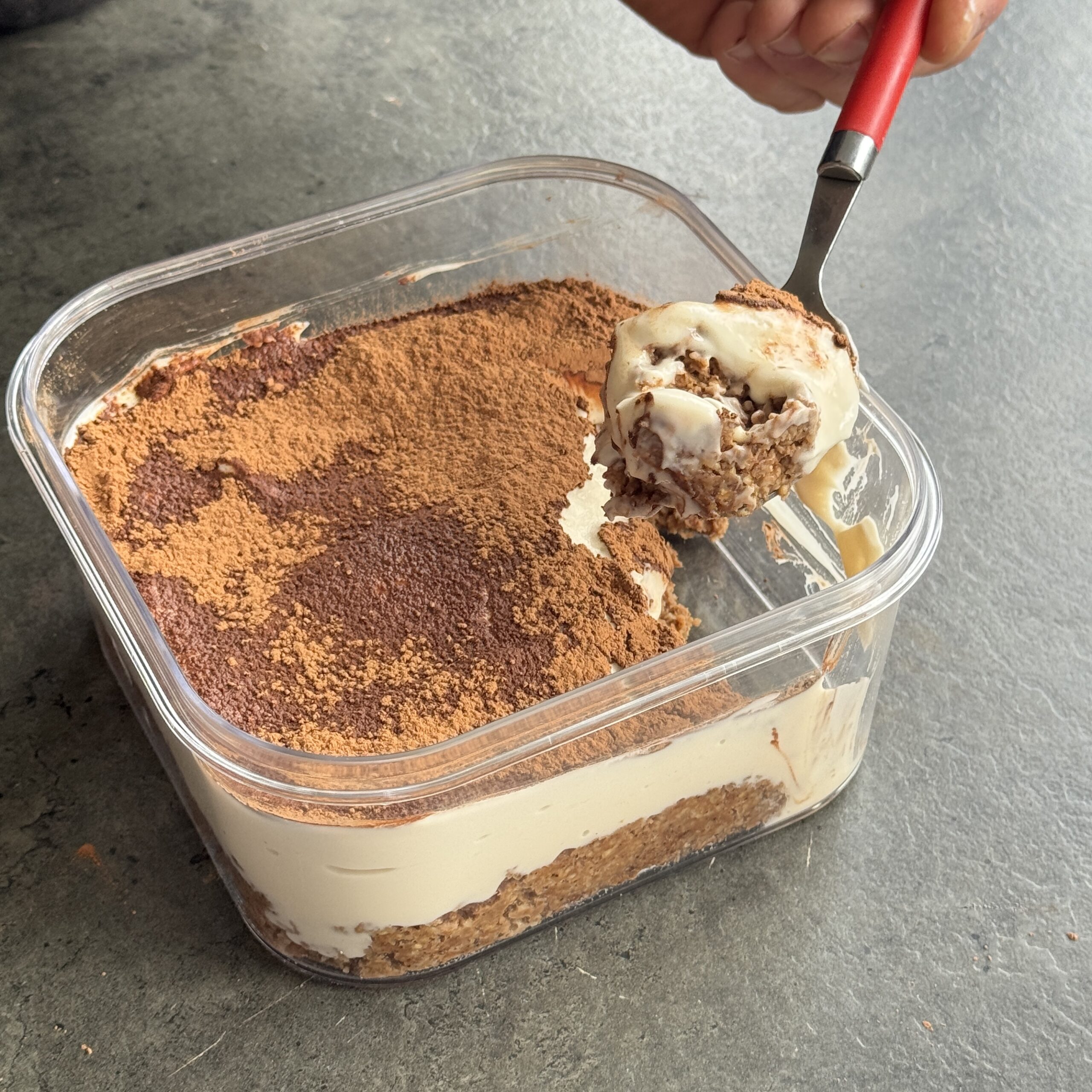a photo of High Protein Tiramisu Baked Oats