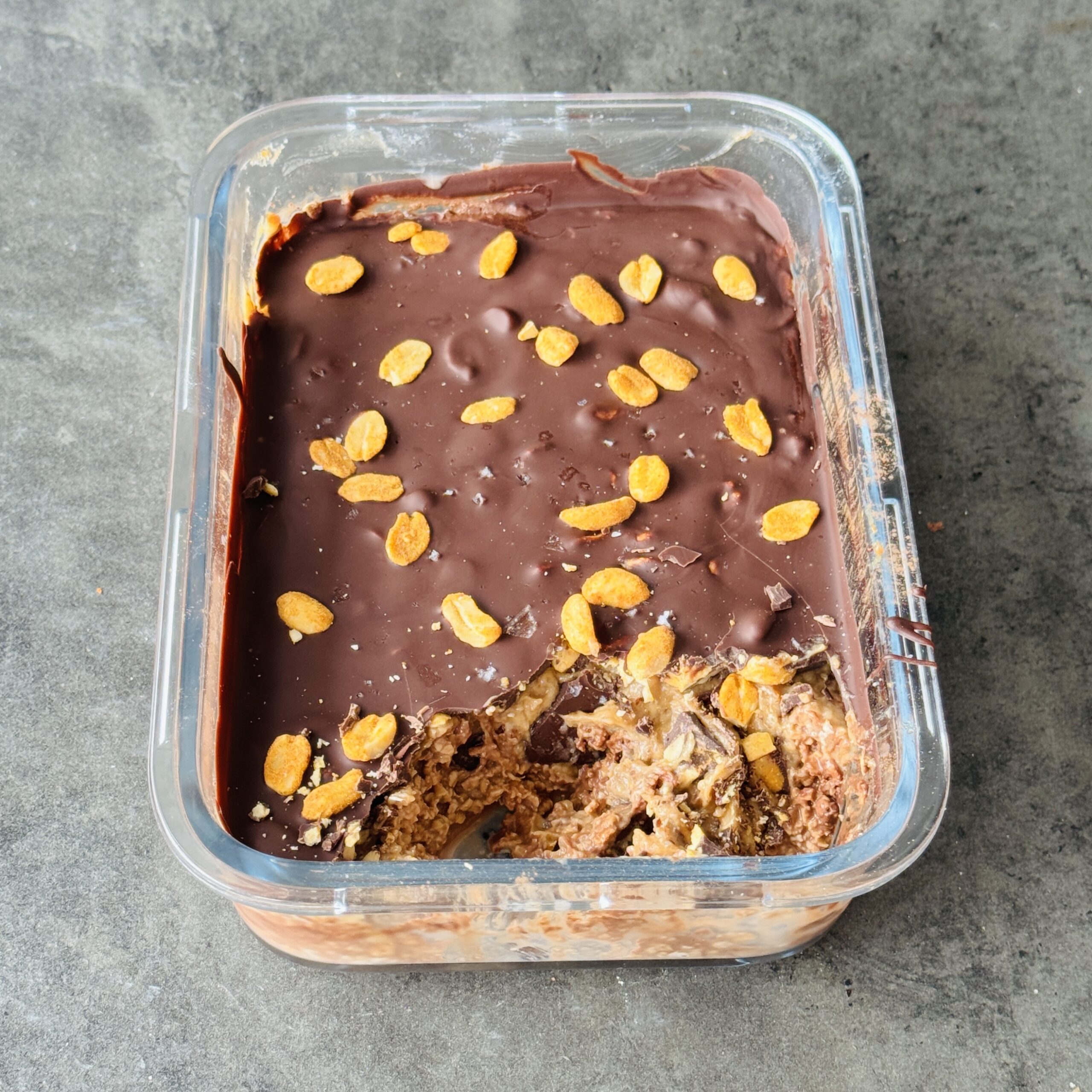 a photo of Snickers Overnight Oats